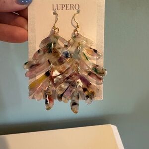 Multicolor Leaf Earrings